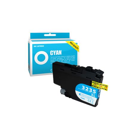 Cartucho de tinta compatible  -  BROTHER LC3235XLC  -  cian  -  (LC3235XLC)  -  gran capacidad