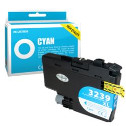 Cartucho de tinta compatible  -  BROTHER LC3239XLC  -  cian  -  (LC3239XLC)  -  gran capacidad