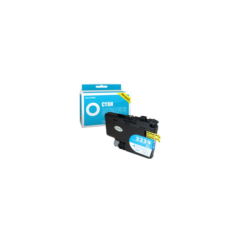 Cartucho de tinta compatible  -  BROTHER LC3239XLC  -  cian  -  (LC3239XLC)  -  gran capacidad