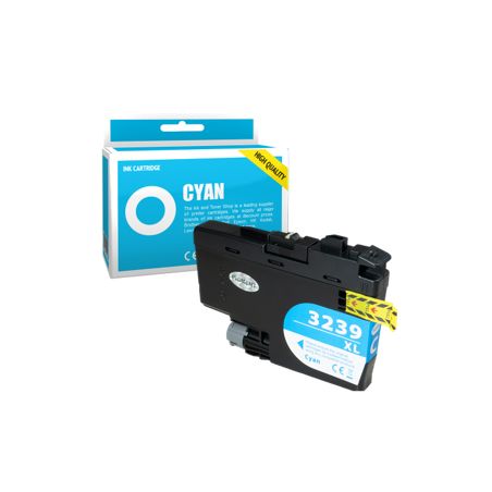 Cartucho de tinta compatible  -  BROTHER LC3239XLC  -  cian  -  (LC3239XLC)  -  gran capacidad