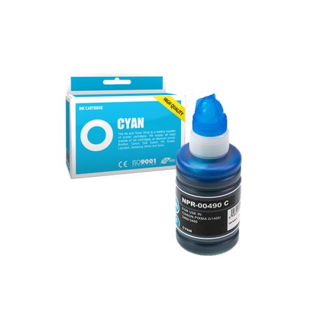 Cartucho de tinta compatible  -  CANON GI490C  -  cian  -  (0664C001)