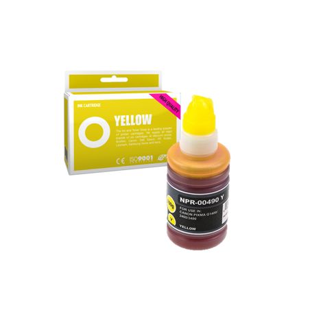 Cartucho de tinta compatible  -  CANON GI490Y  -  amarillo  -  (0666C001)