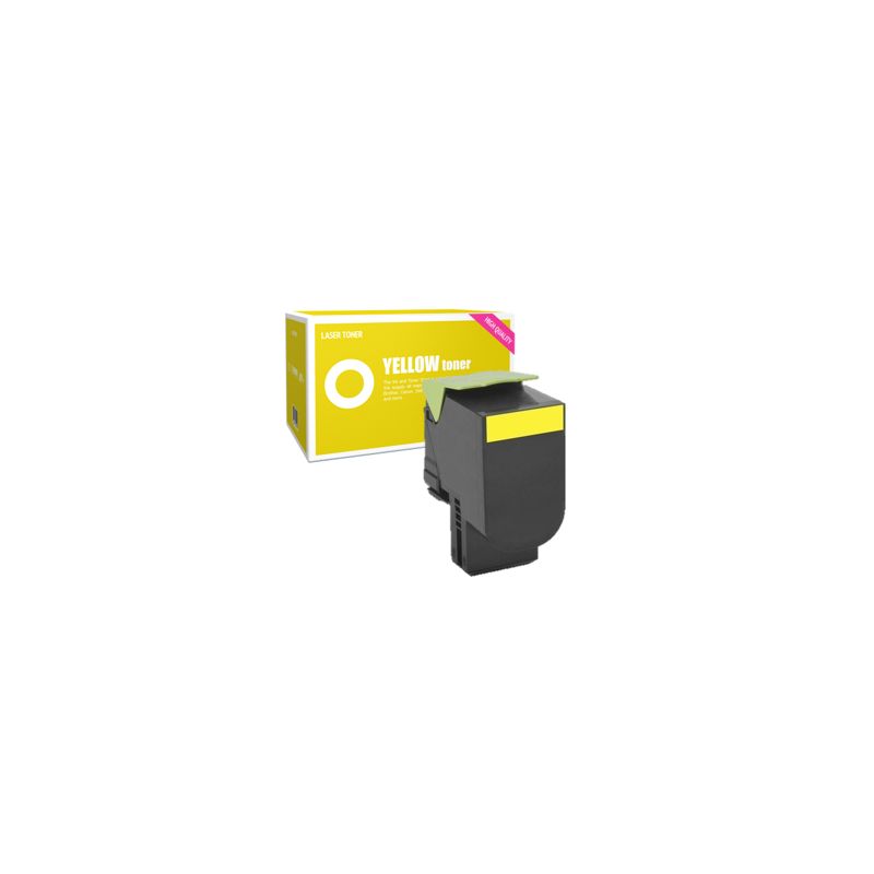 Toner compatible  -  LEXMARK 24B6010  -  amarillo  -  (24B6010)