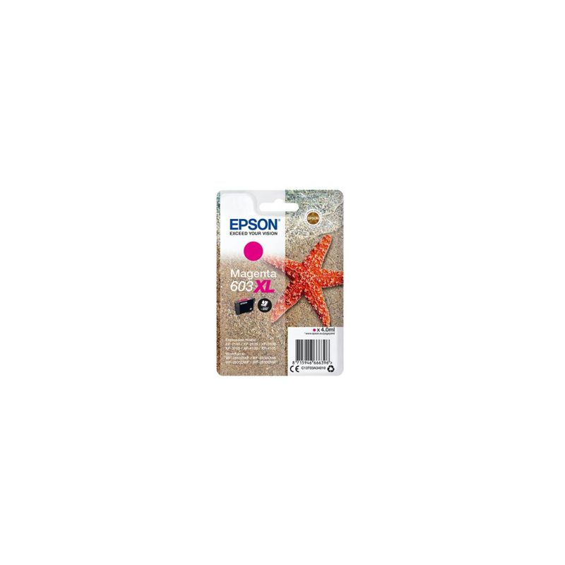 Cartucho de tinta original  -  EPSON 603XL  -  magenta  -  (C13T03A34010)  -  gran capacidad