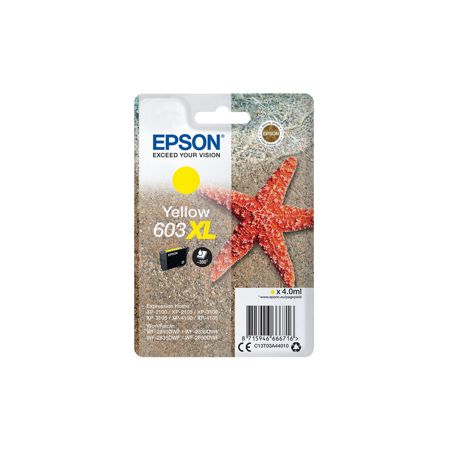 Cartucho de tinta original  -  EPSON 603XL  -  amarillo  -  (C13T03A44010)  -  gran capacidad