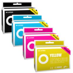 Pack de 4  Cartuchos de tinta compatibles  - HP 963XL  -  1 negro + 1 cian + 1 magenta + 1 amarillo  -  (3YP35AE)  -  gran capac