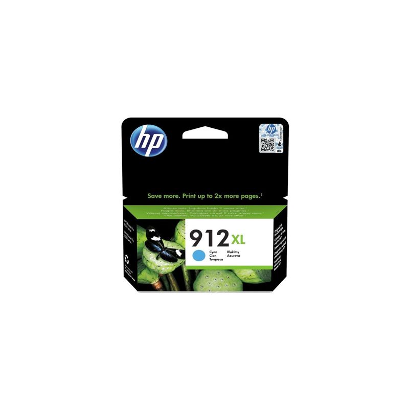 cartucho de tinta original  -  HP 912XL  -  cian  -  (3YL81AE)  -  gran capacidad