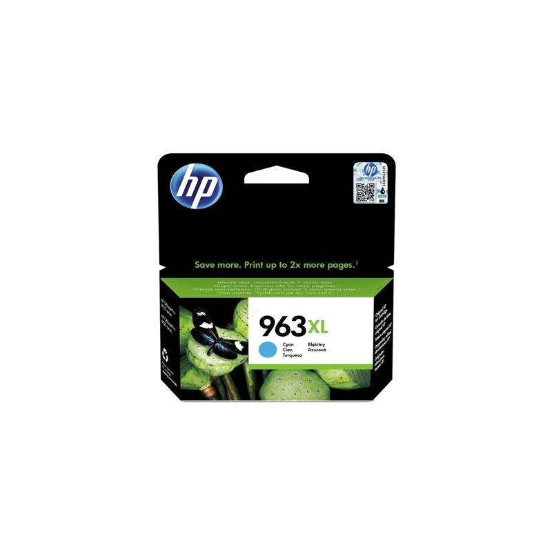 cartucho de tinta original  -  HP 963XL  -  cian  -  (3JA27AE)  -  gran capacidad