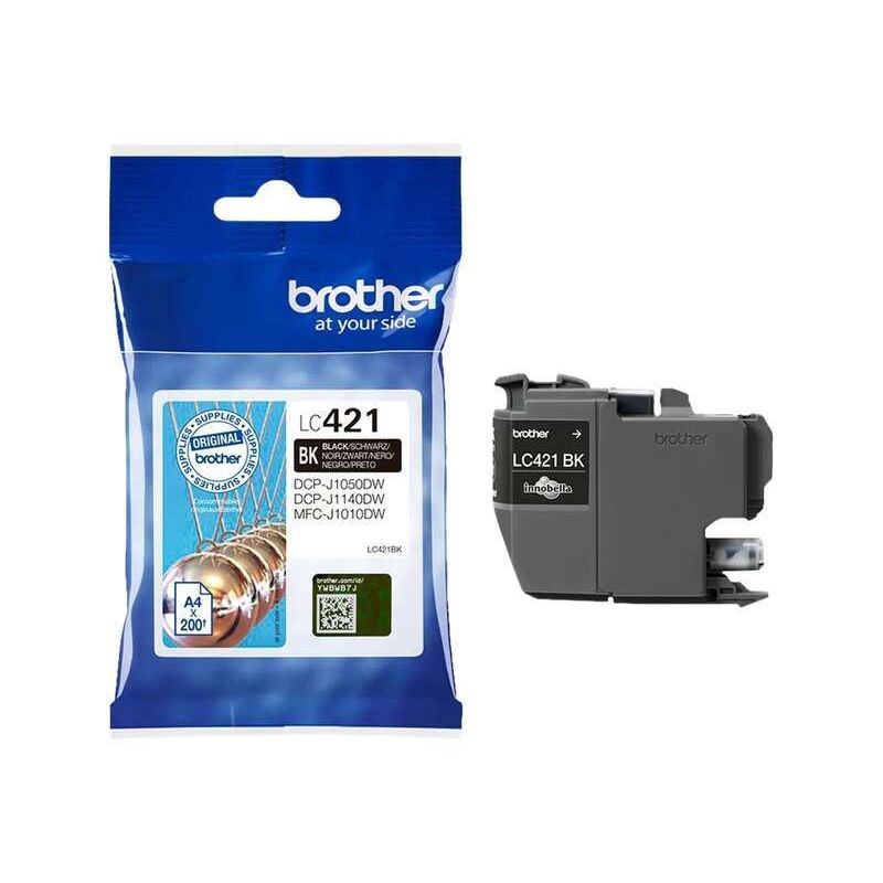 Cartucho de Tinta compatible - Brother LC421XL Negro Reemplaza LC421XLBK