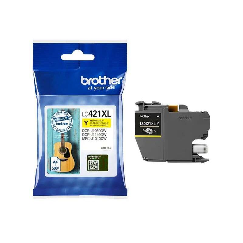 Cartucho de Tinta Original - Brother LC421XL Amarillo