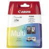 Pack de 2 cartuchos de tinta originales  -  CANON 540XLBK + 541XLCL -  1 negro + 1 color  -  (5222B013)  -  gran capacidad