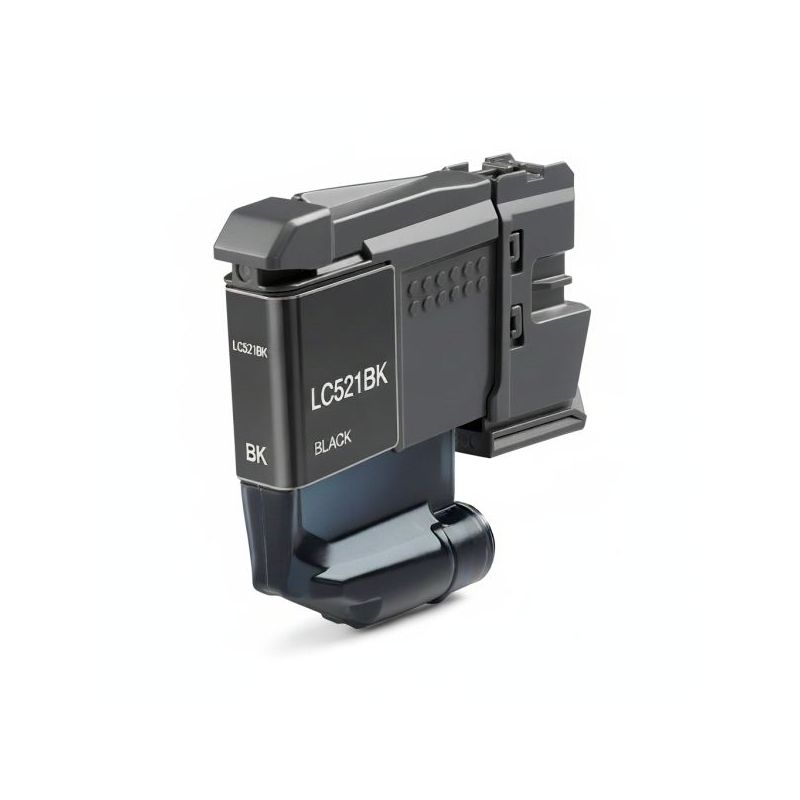Cartucho de Tinta Compatible - Brother LC521 Negro  Reemplaza LC521BK 