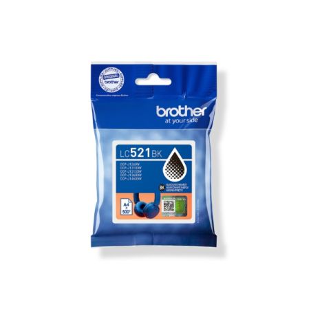 Cartucho de Tinta Compatible - Brother LC521 Negro  Reemplaza LC521BK 