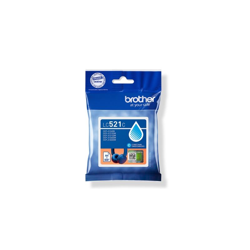 Cartucho de Tinta Original - Brother LC521C Cyan 