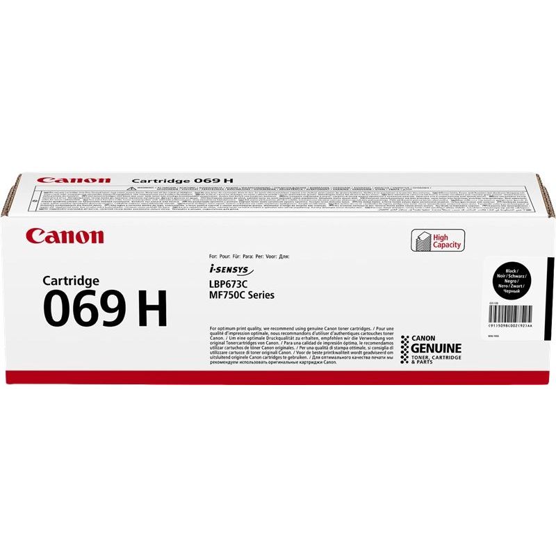 Cartucho de Toner Original - Canon 069H Negro 5098C002