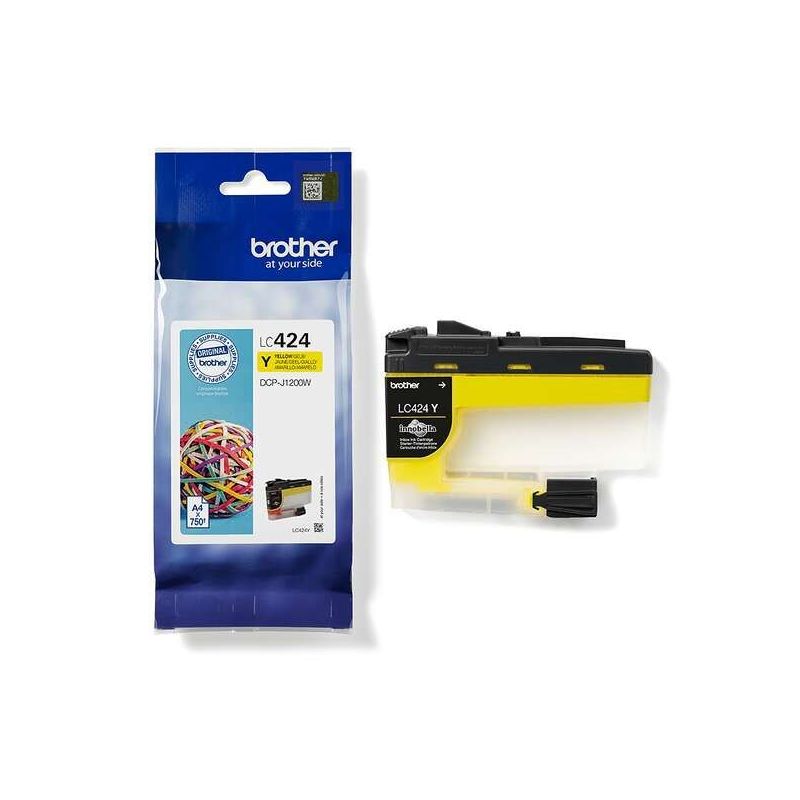 Cartucho de tinta original  -  BROTHER LC424Y  -  amarillo  -  (LC424Y)