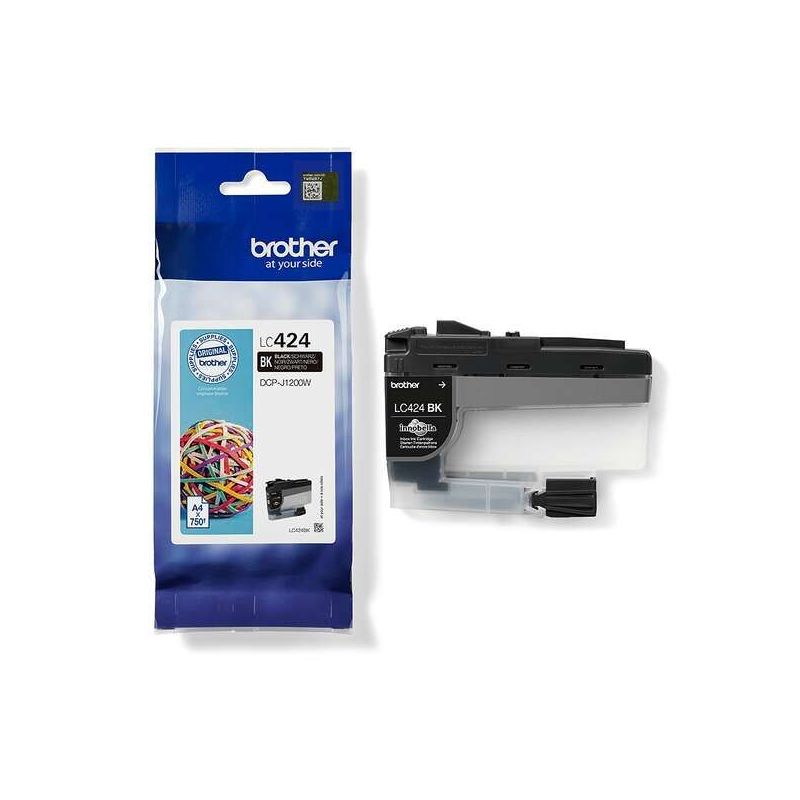 Cartucho de tinta original  -  BROTHER LC424BK  -  negro  -  (LC424BK)