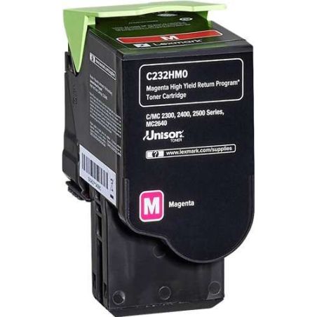 Cartucho de tóner original  -  LEXMARK C232HM0  -  magenta  -  (C232HM0)