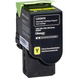 Cartucho de tóner Compatible -  LEXMARK C232HY0  -  amarillo  -  (C232HY0)