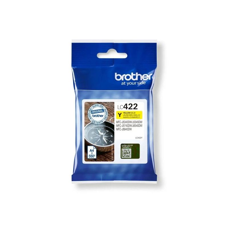 Brother LC422 Amarillo Cartucho de Tinta Original - LC422Y