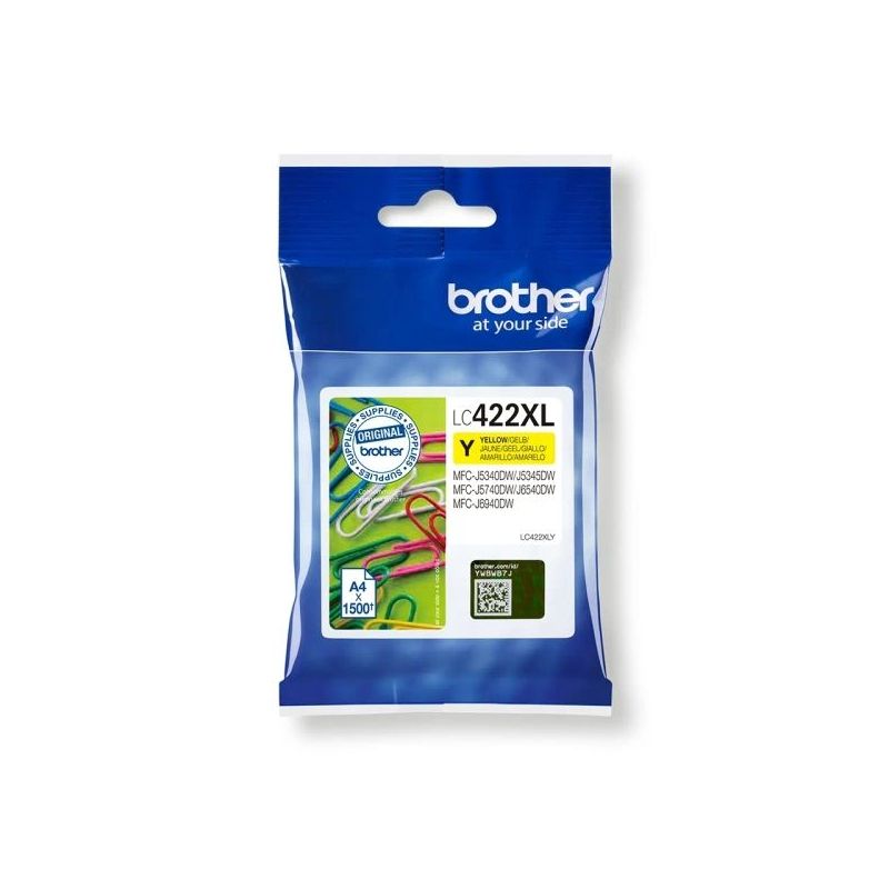 Brother LC422XL Amarillo Cartucho de Tinta Original - LC422XLY
