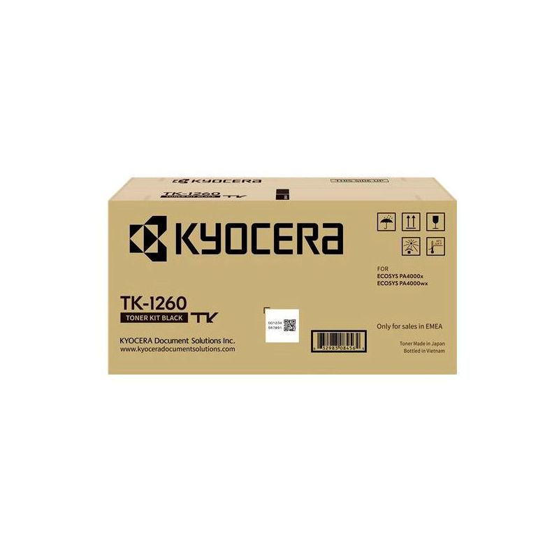 Kyocera TK1260 Negro Cartucho de Tóner Original - 1T0C150NL0