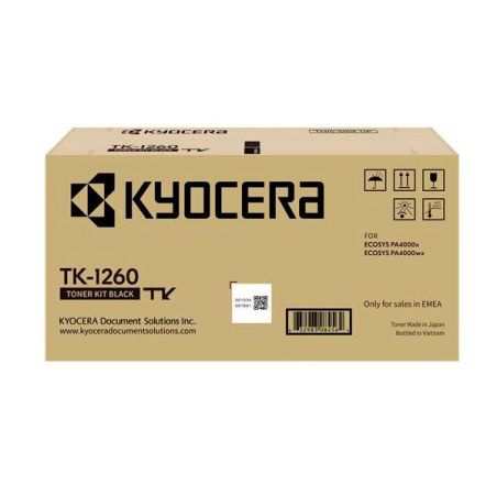 Kyocera TK1260 Negro Cartucho de Tóner Original - 1T0C150NL0