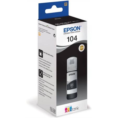 Epson 104 Negro Botella de Tinta Original - C13T00P140