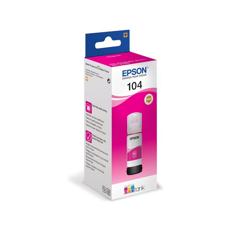 Epson 104 Magenta Botella de Tinta Original - C13T00P340