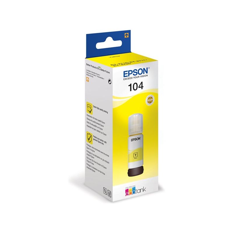 Epson 104 Amarillo Botella de Tinta Original - C13T00P440