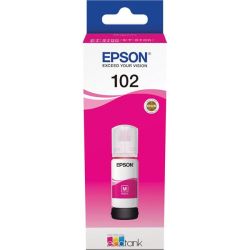 Epson 102 Magenta Botella de Tinta Original - C13T03R340