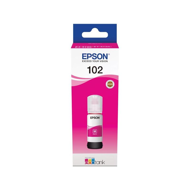 Epson 102 Magenta Botella de Tinta Original - C13T03R340