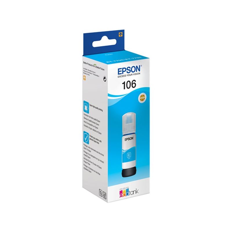 Epson 106 Cyan Botella de Tinta Original - C13T00R240