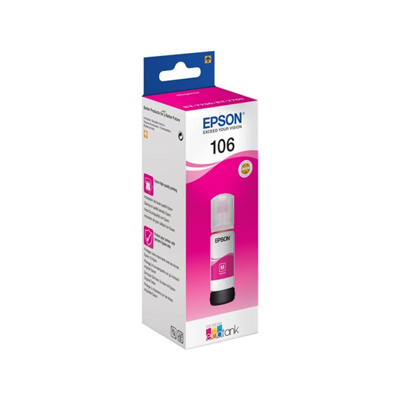 Epson 106 Magenta Botella de Tinta Original - C13T00R340