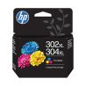 HP 302XL/304XL Color Cartucho de Tinta Original - B7RT8AE/F6U67AE/N9K07AE