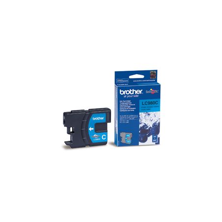 Cartucho de tinta original  -  BROTHER LC980  -  cian  -  (LC980-C)