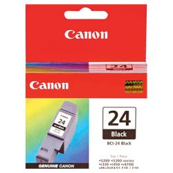 Cartucho de tinta original  -  CANON BCI-24 BK  -  negro  -  (6881A002)