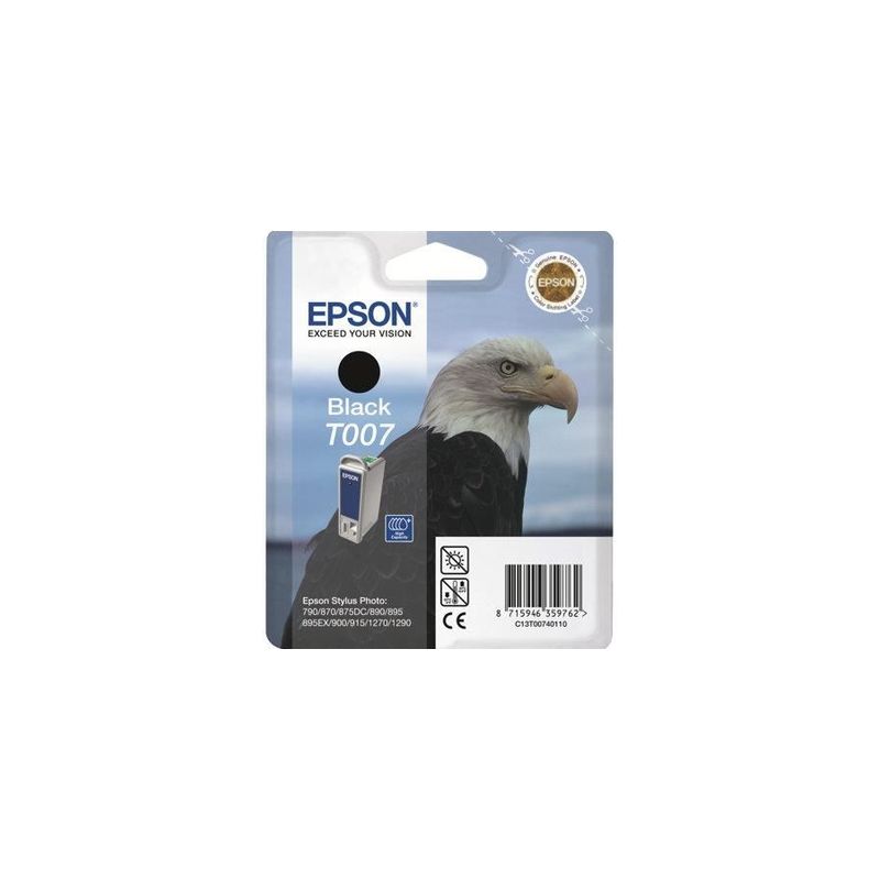Cartucho de tinta original  -  EPSON T007  -  negro  -  (C13T00740110)