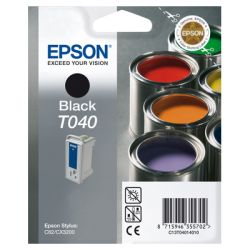 Cartucho de tinta original  -  EPSON T040  -  negro  -  (C13T04014010)