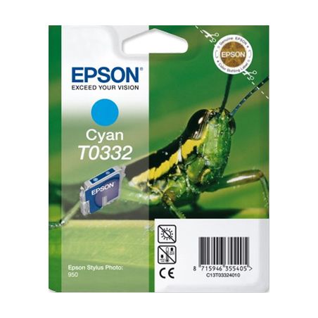Cartucho de tinta original  -  EPSON T0332  -  cian  -  (C13T03324010)