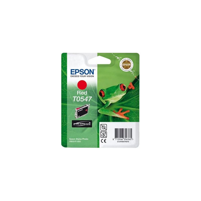 Cartucho de tinta original  -  EPSON T0547  -  rojo  -  (C13T05474010)