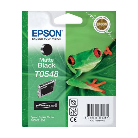 Cartucho de tinta original  -  EPSON T0548  -  negro mate -  (C13T05484010)