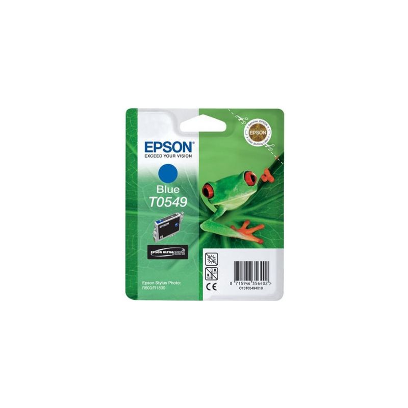 Cartucho de tinta original  -  EPSON T0549  -  azul  -  (C13T05494010)