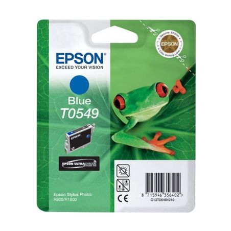 Cartucho de tinta original  -  EPSON T0549  -  azul  -  (C13T05494010)