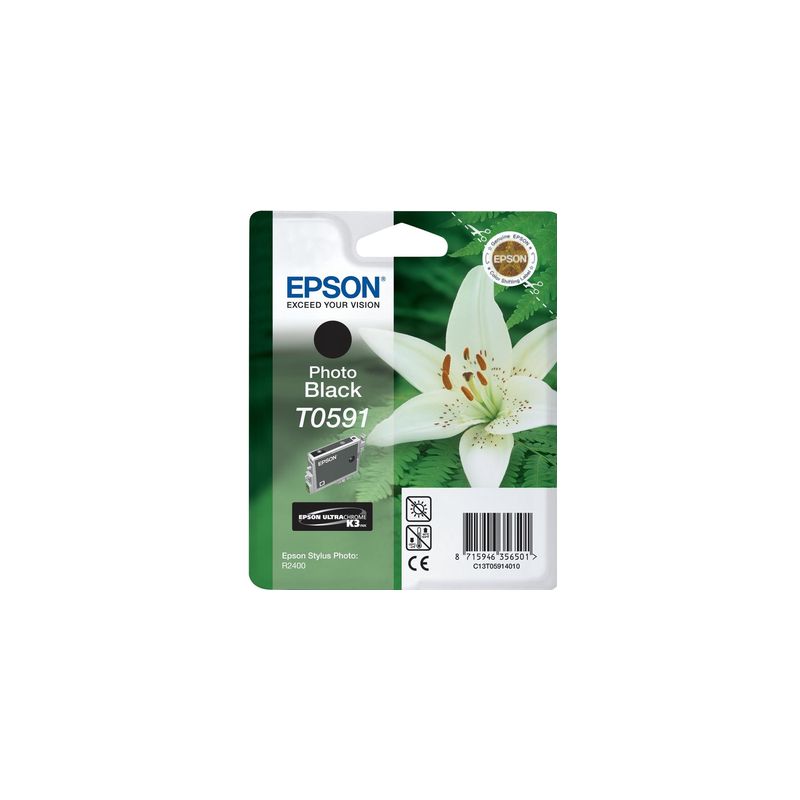 Cartucho de tinta original  -  EPSON T0591  -  negro photo  -  (C13T05914010)