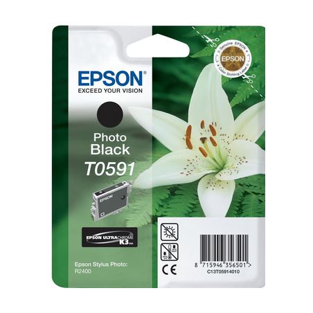 Cartucho de tinta original  -  EPSON T0591  -  negro photo  -  (C13T05914010)