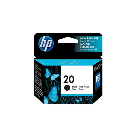 Cartucho de tinta original  -  HP 20  -  negro  -  (C6614DE)