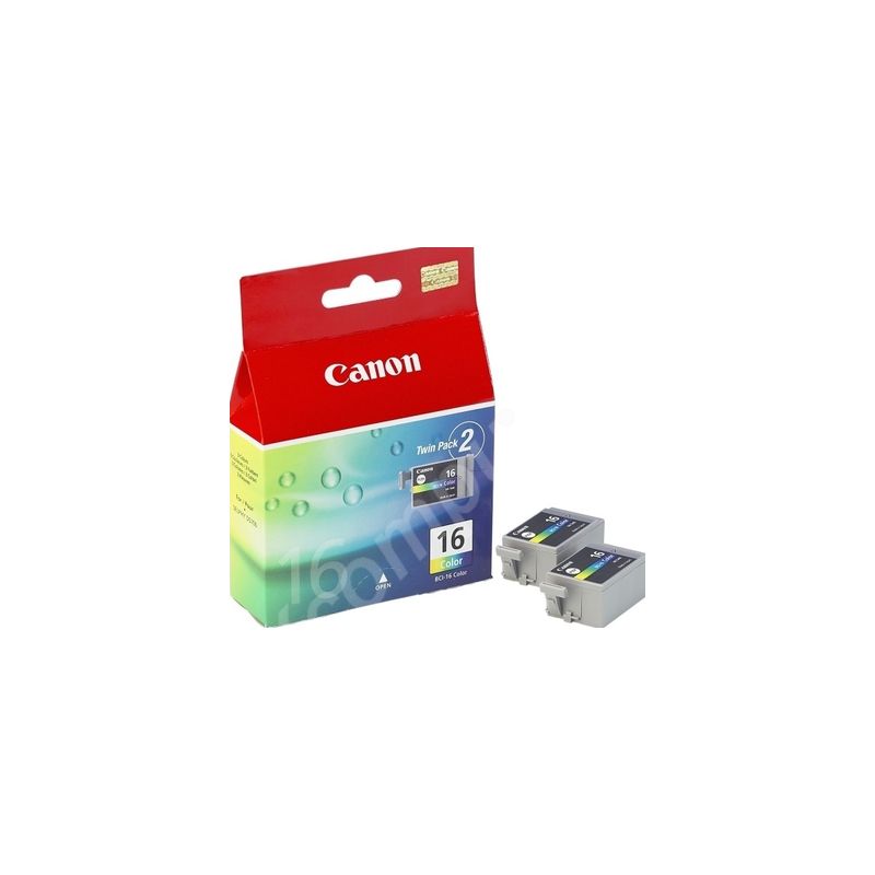 Pack 2 cartuchos de tinta originales  -  CANON BCI-16 C  -  1 color + 1 color  -  (9818A002)