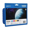 Pack de 4 cartuchos de tinta originales  -  BROTHER LC970  -  1 negro + 1 cian + 1 magenta + 1 amarillo  -  (LC970VAL)