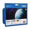 Pack de 4 cartuchos de tinta originales  -  BROTHER LC970  -  1 negro + 1 cian + 1 magenta + 1 amarillo  -  (LC970VAL)